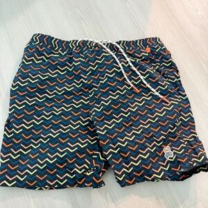 Psycho Bunny Multicolor Patterned Swim Shorts